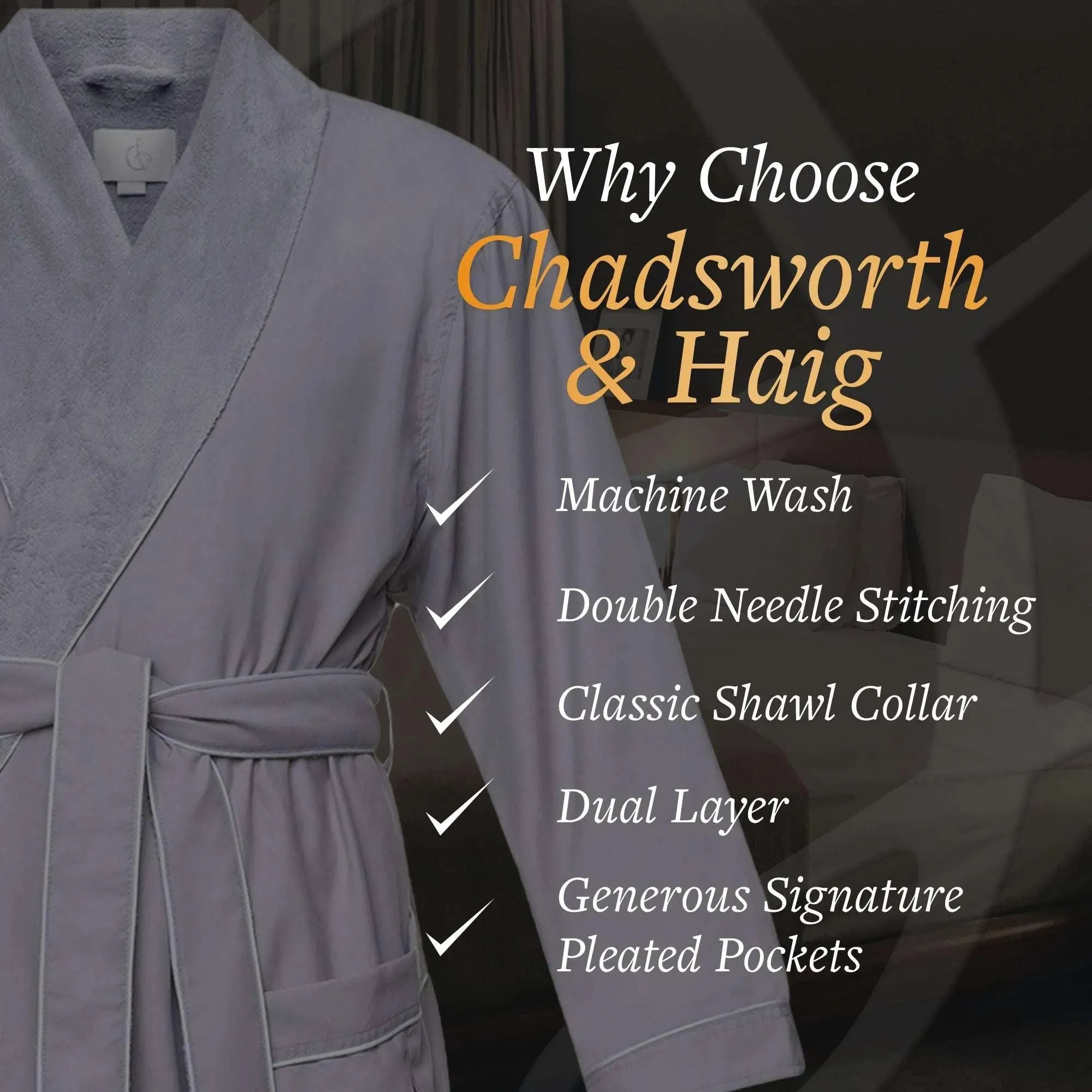 Microfiber Plush Robe with Minx Plush Lining | Style: MPR3000