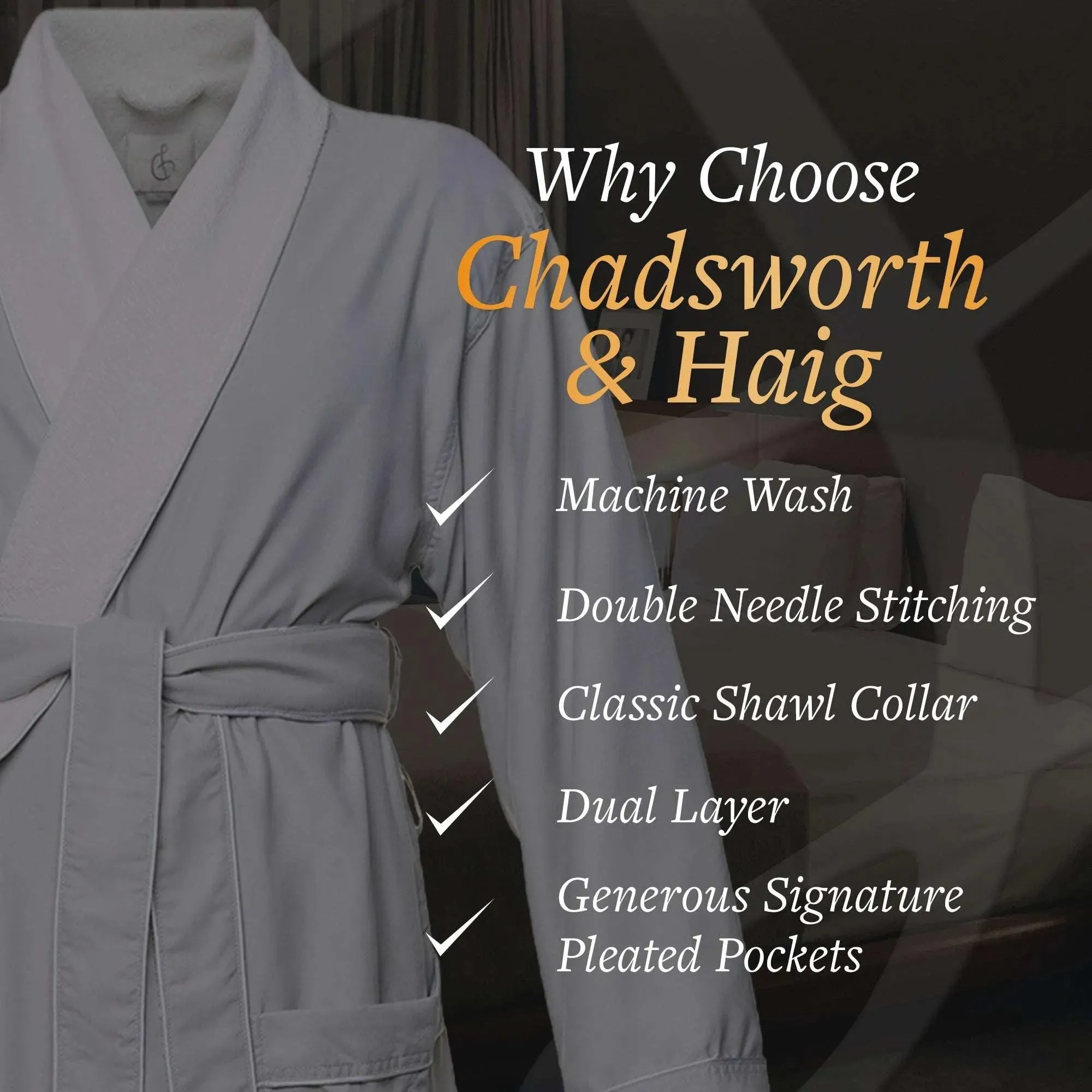 Microfiber Plush Robe with Minx Plush Lining | Style: MPR3000