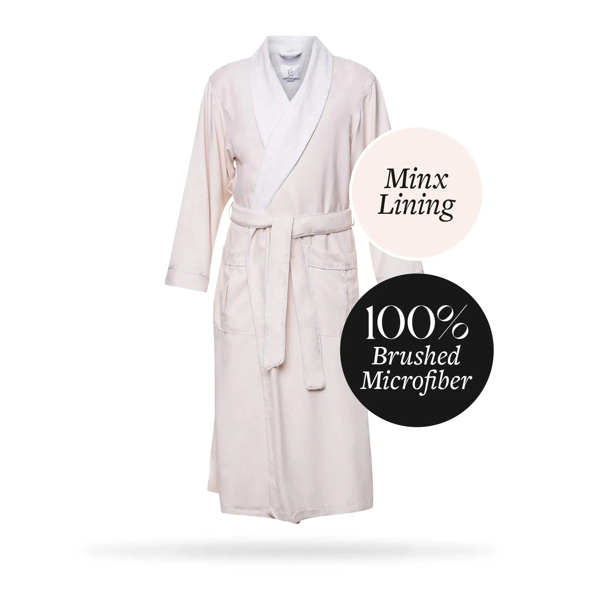 Microfiber Plush Robe with Minx Plush Lining | Style: MPR3000
