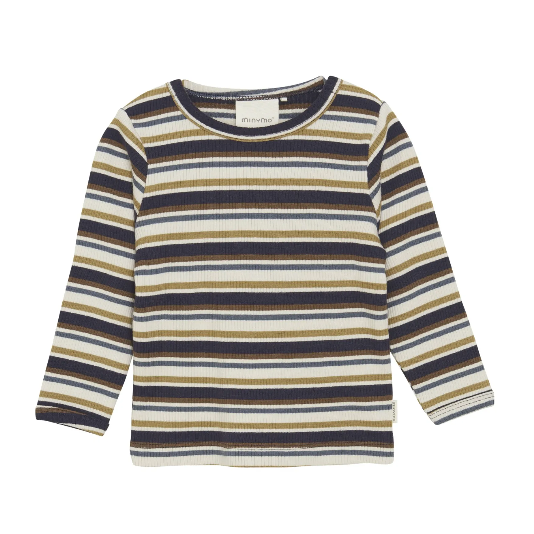 Minymo Long Sleeve Ribbed Shirt-Parisian Night
