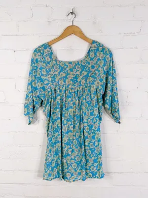Mixed Print Mid Sleeve Top