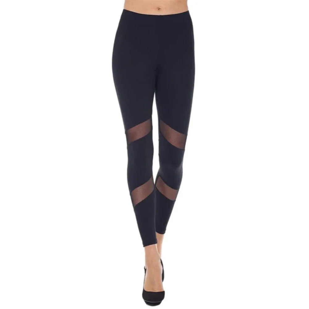 Mondor 3604 Mesh Insert Leggings for Dancers- ADULT