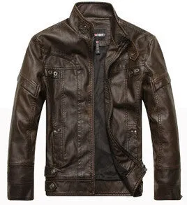 Motorcycle Leather Jackets Men Autumn Winter Leather Clothing Men Leather Jackets Male Business casual Coats clothing