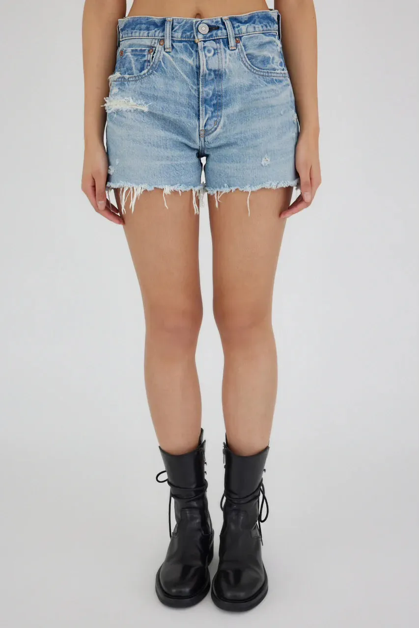 Moussy Vintage Ridgemere Denim Shorts in Light Blue