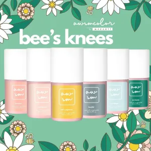 NEW AWSMCOLOR "BEE'S KNEES" 6-COLOUR GEL POLISH SET