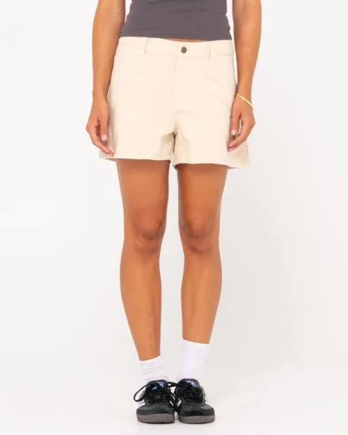 New Look Low Rise Cargo Short - Oatmilk