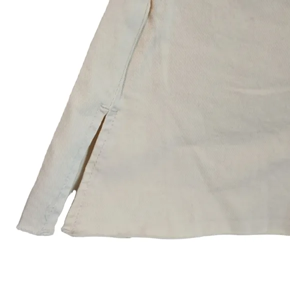 NEW Weworewhat Ivory Twill High Rise Boyfriend Short
