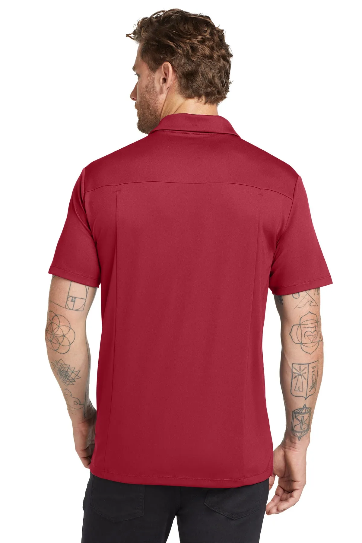 OGIO Framework Polo. OG125 Signal Red