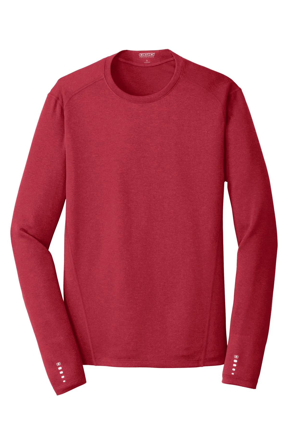 OGIO Long Sleeve Pulse Crew. OE321 Ripped Red