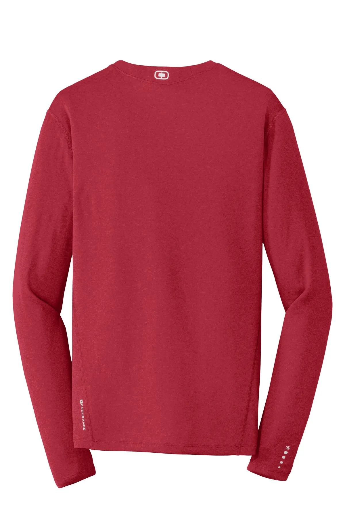 OGIO Long Sleeve Pulse Crew. OE321 Ripped Red