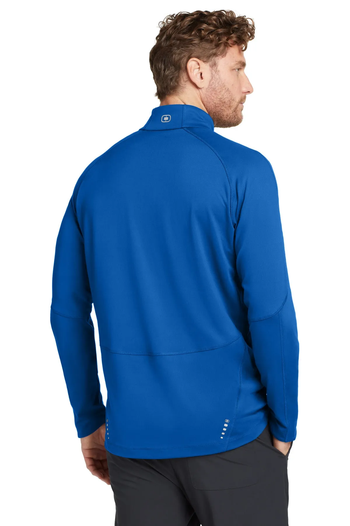 OGIO Radius 1/4-Zip. OE550 Electric Blue