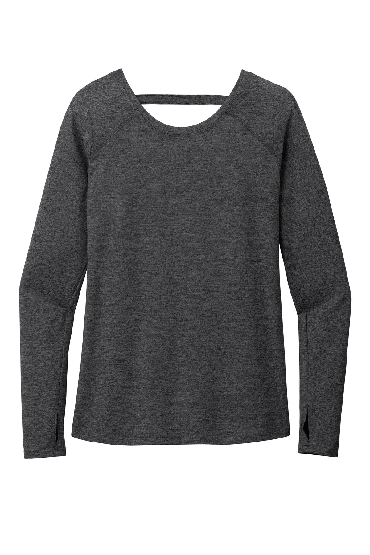 OGIO  Women's Force Long Sleeve Tee LOE340 Blacktop Heather
