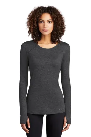 OGIO  Women's Force Long Sleeve Tee LOE340 Blacktop Heather