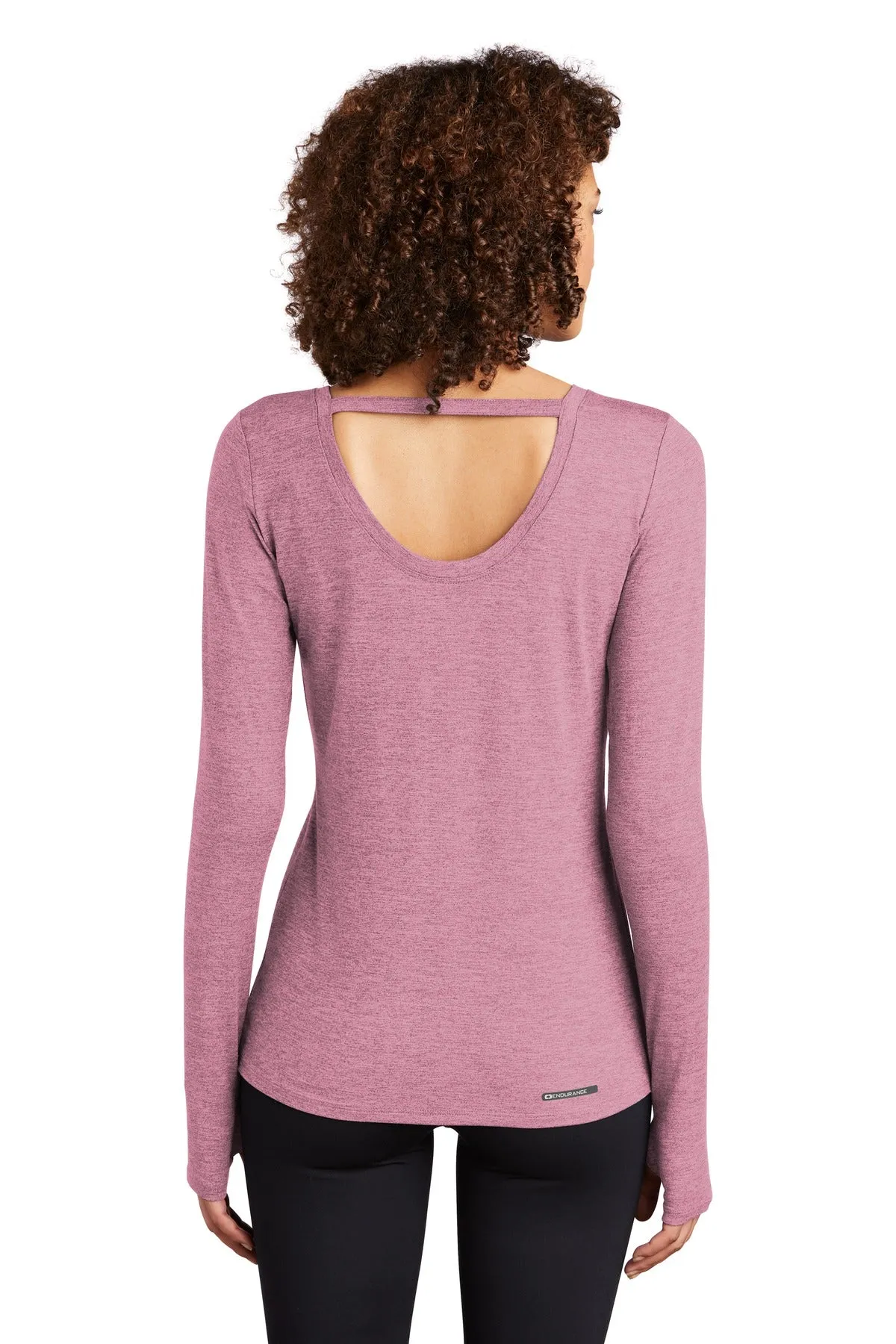 OGIO  Women's Force Long Sleeve Tee LOE340 Lilac Heather