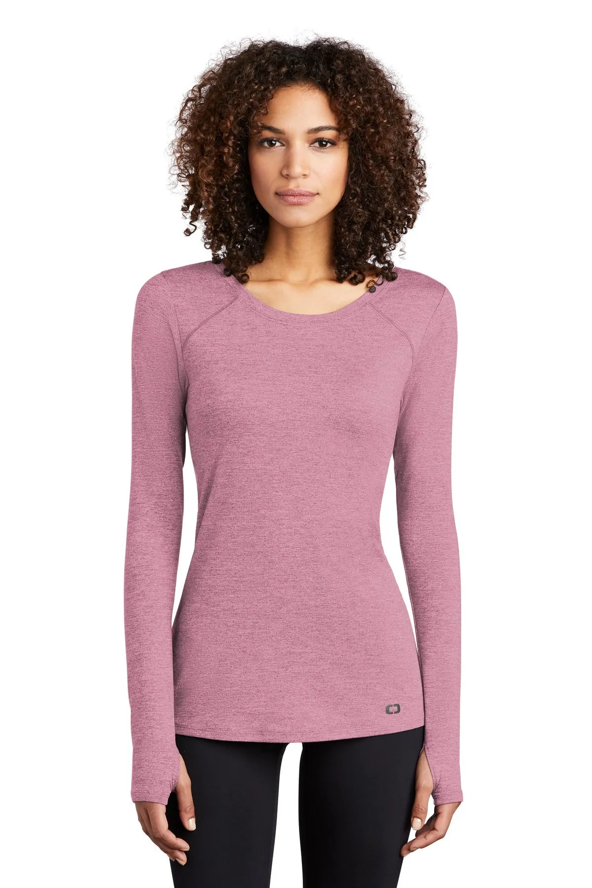 OGIO  Women's Force Long Sleeve Tee LOE340 Lilac Heather