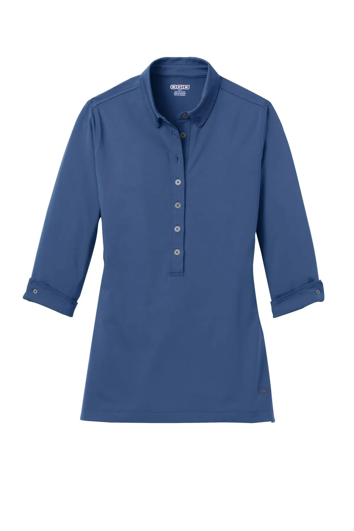 OGIO Women's Gauge Polo. LOG122 Blue Indigo