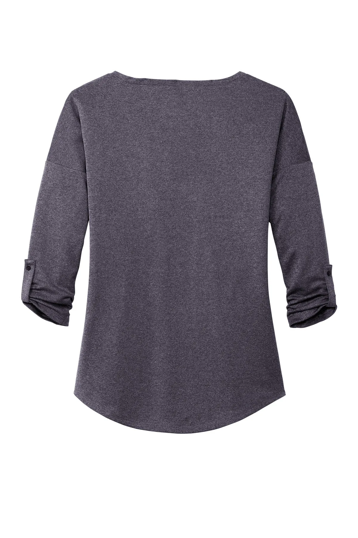 OGIO  Women's Gravitate Scoop 3/4-Sleeve . LOG141 Navy Heather