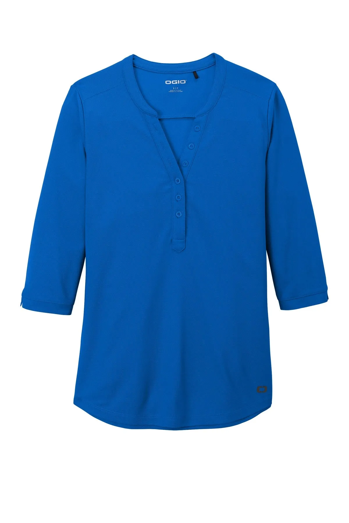 OGIO Women's Jewel Henley LOG104 Electric Blue