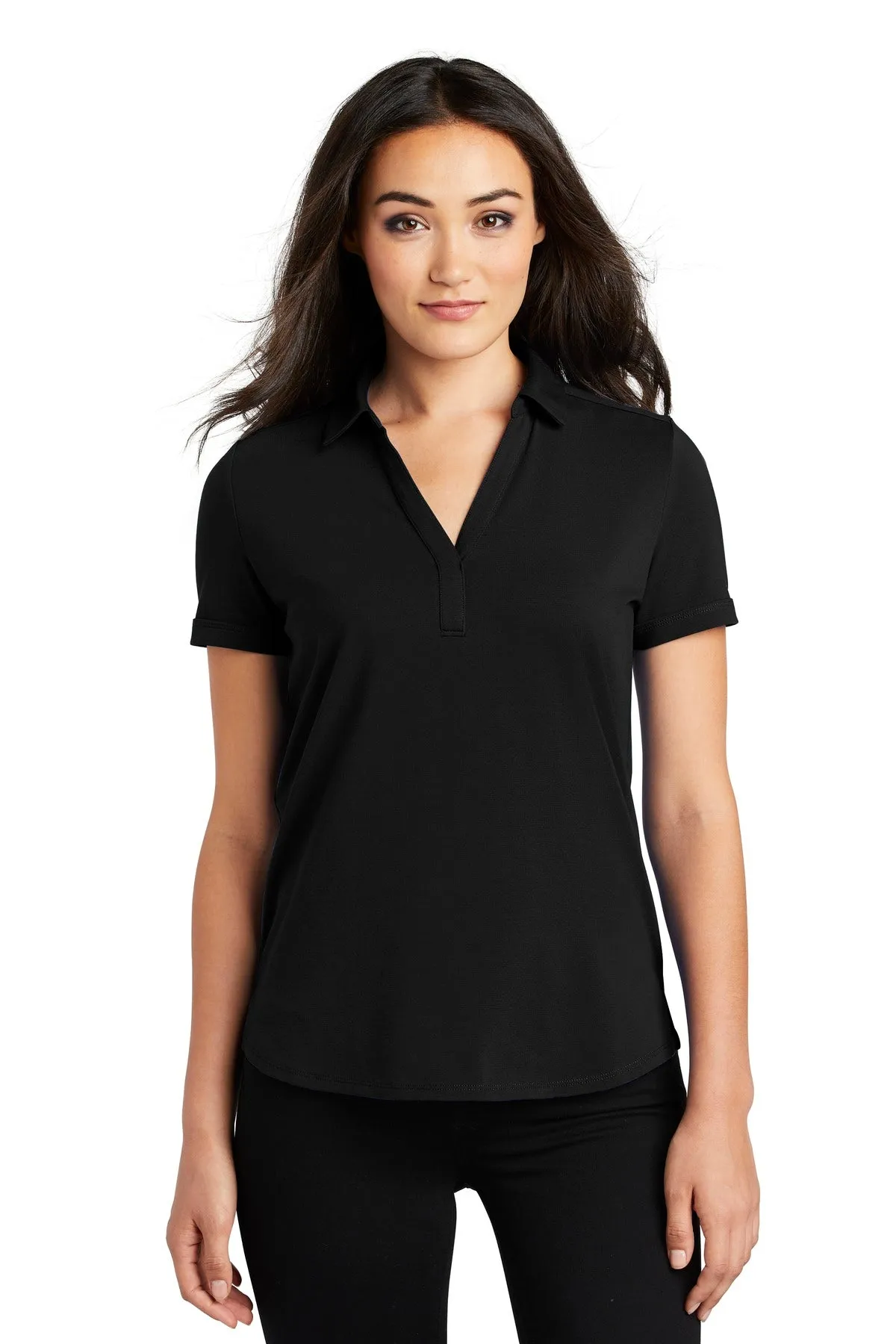 OGIO  Women's Limit Polo. LOG138 Blacktop