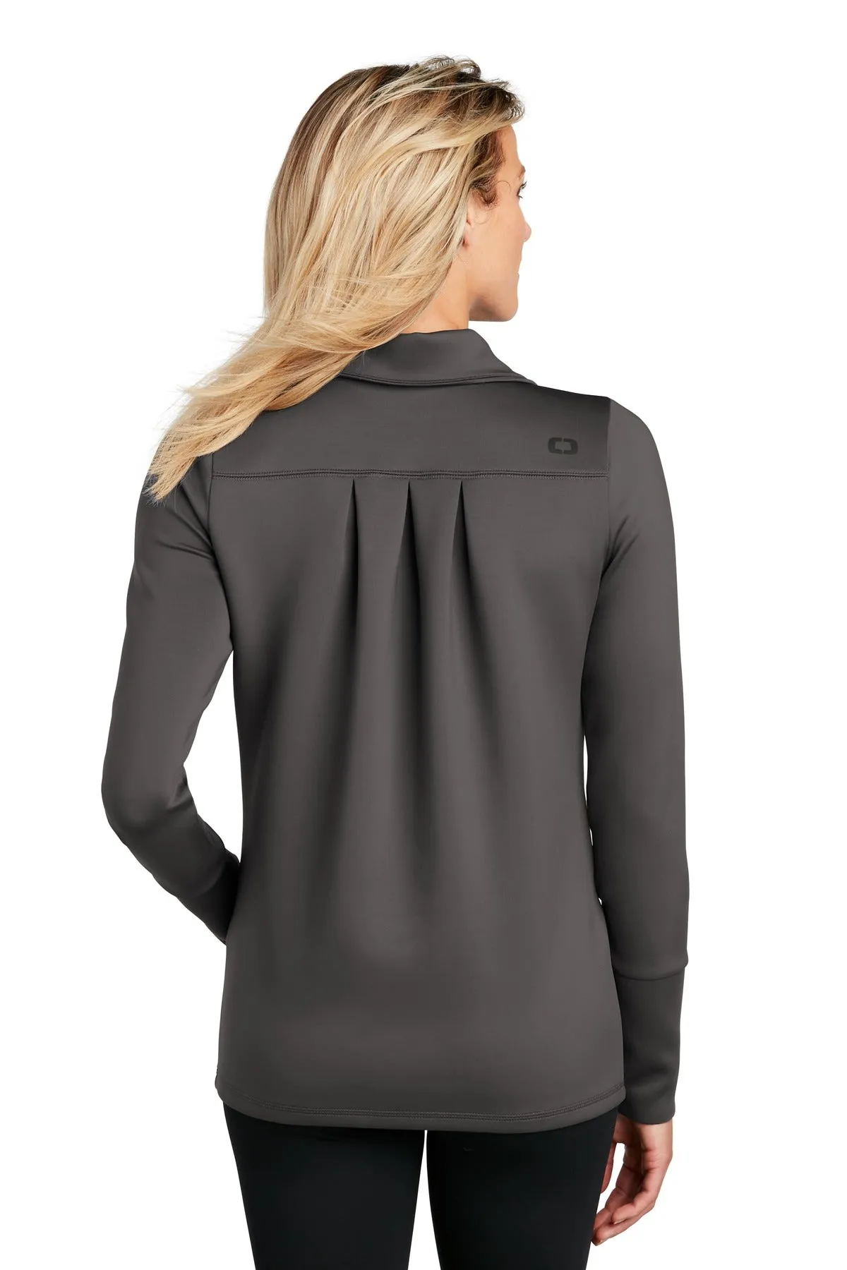 OGIO  Women's Modern Performance Full-Zip. LOE703 Tarmac Grey