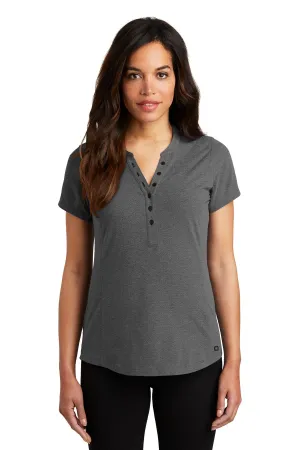 OGIO   Women's Tread Henley. LOG136 Blacktop Heather