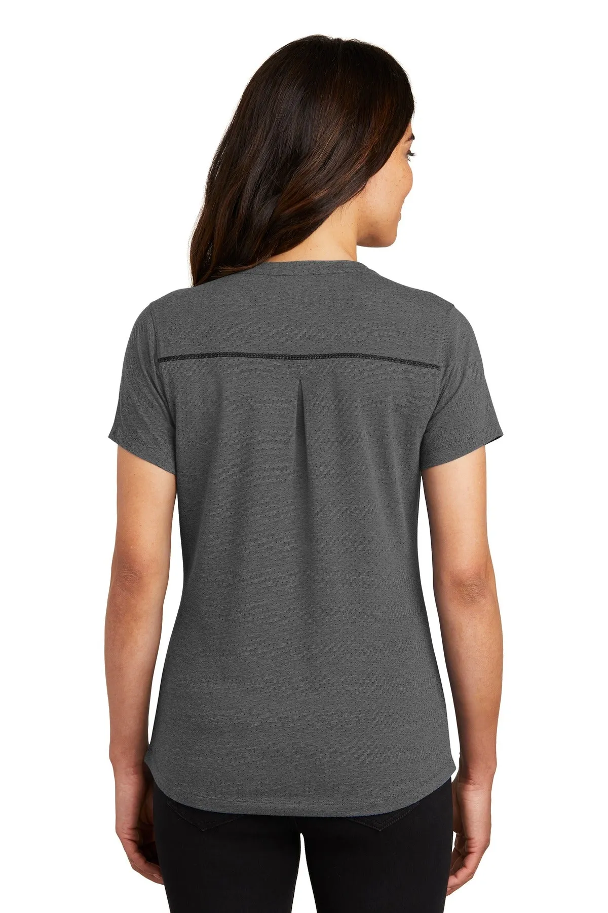 OGIO   Women's Tread Henley. LOG136 Blacktop Heather