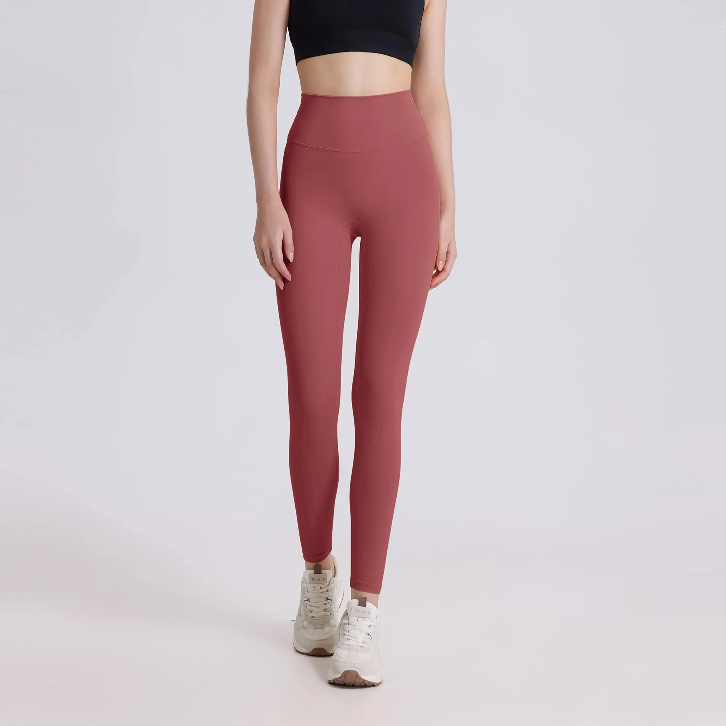 One-Piece Cut Yoga Fitness Pants - Soft Naked-Feel High Waist Athletic Leggings