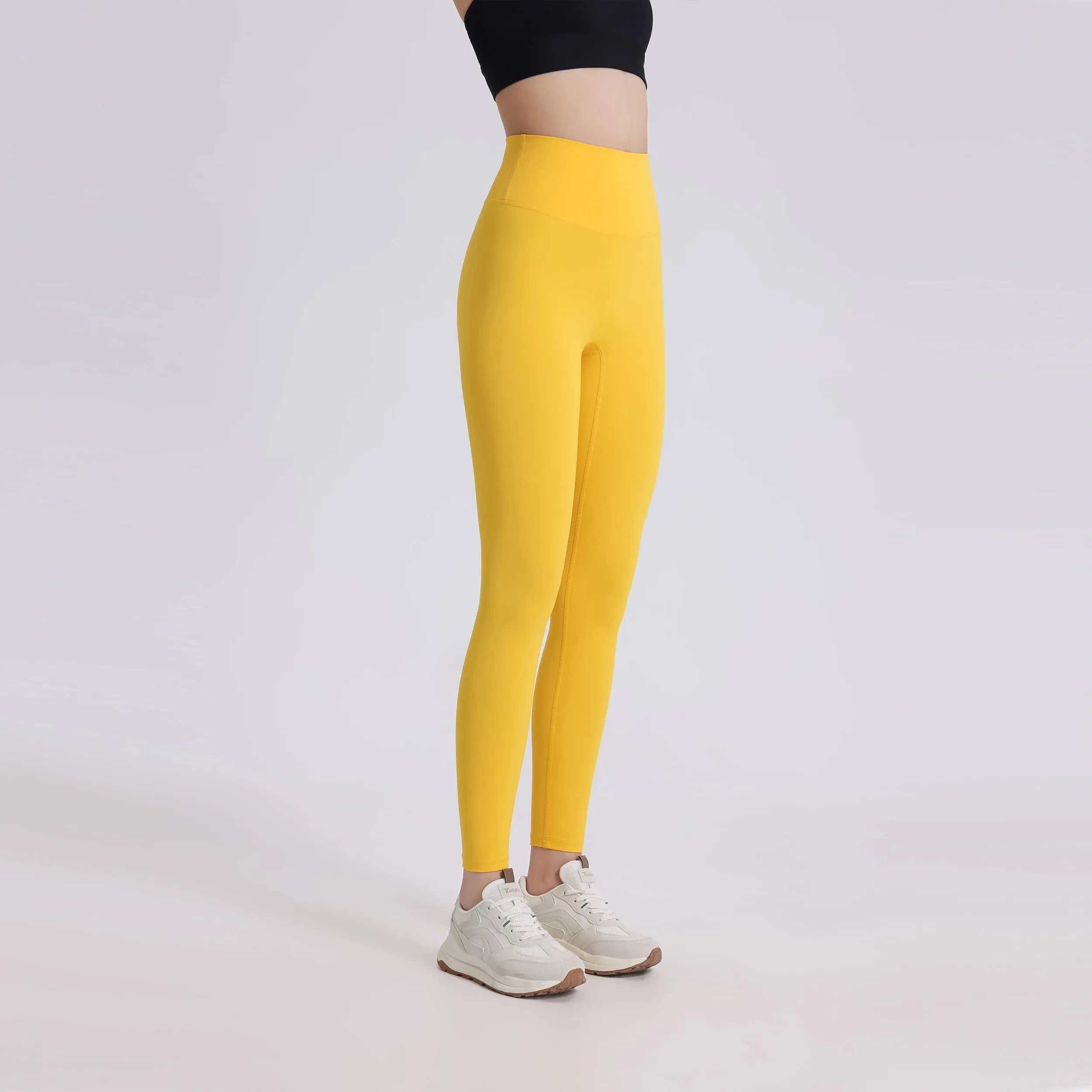 One-Piece Cut Yoga Fitness Pants - Soft Naked-Feel High Waist Athletic Leggings