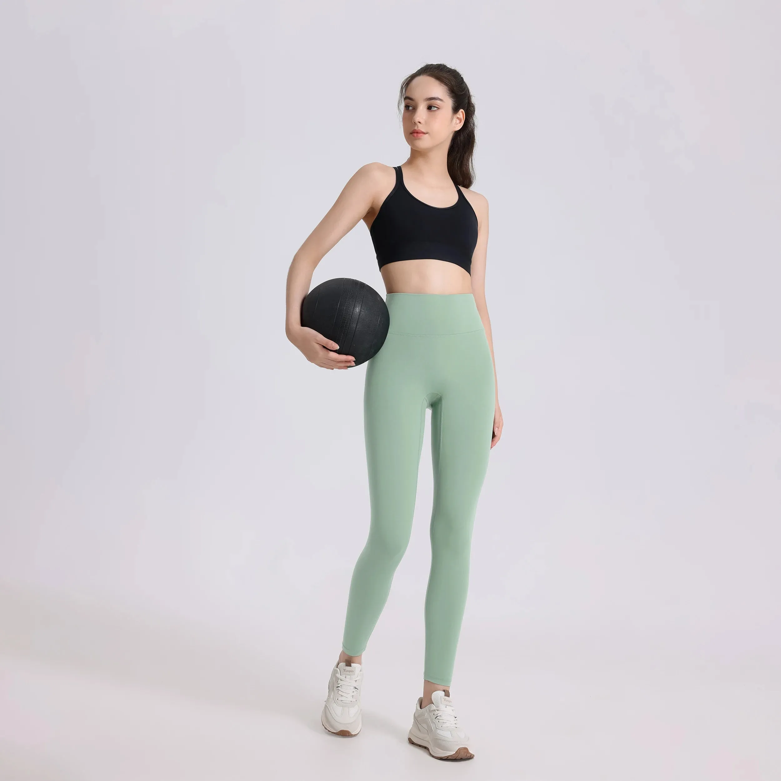 One-Piece Cut Yoga Fitness Pants - Soft Naked-Feel High Waist Athletic Leggings