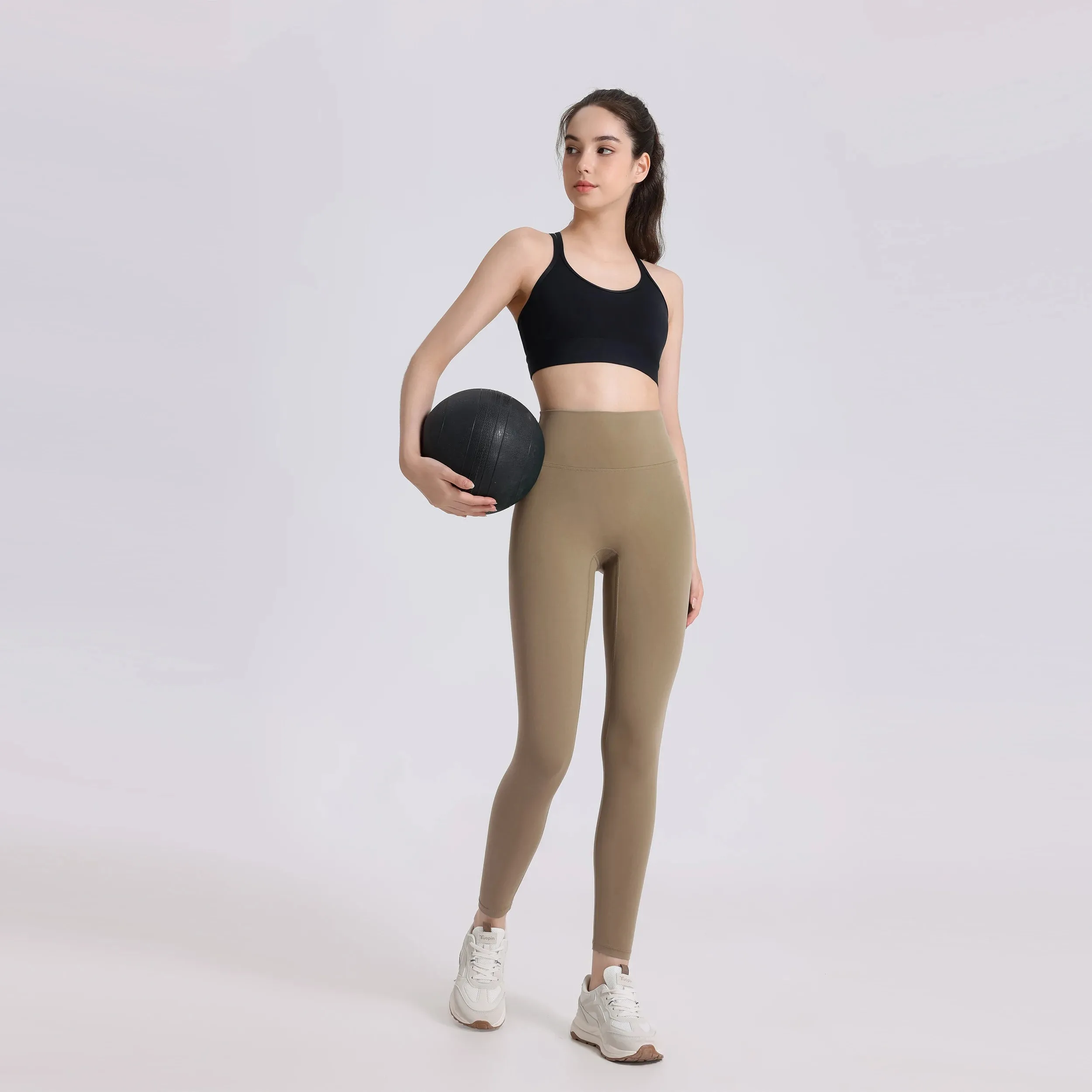 One-Piece Cut Yoga Fitness Pants - Soft Naked-Feel High Waist Athletic Leggings