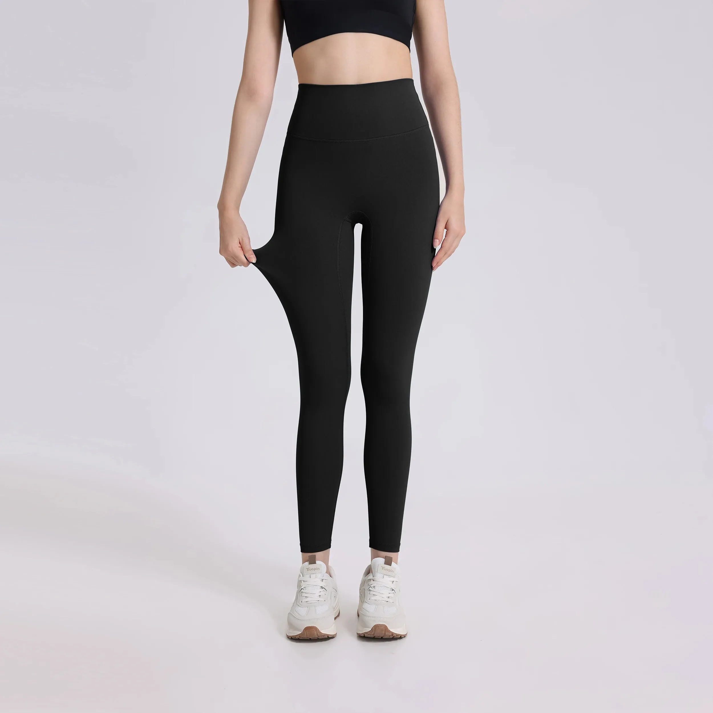 One-Piece Cut Yoga Fitness Pants - Soft Naked-Feel High Waist Athletic Leggings