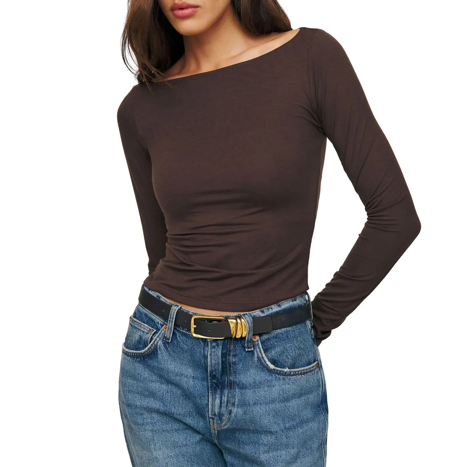 Out From Under  Boatneck Long Sleeve Top