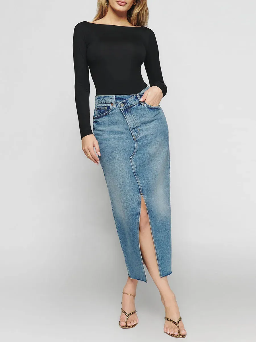Out From Under  Boatneck Long Sleeve Top