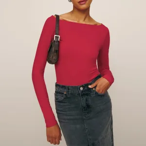 Out From Under  Boatneck Long Sleeve Top
