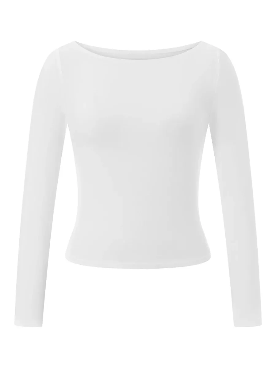 Out From Under  Boatneck Long Sleeve Top
