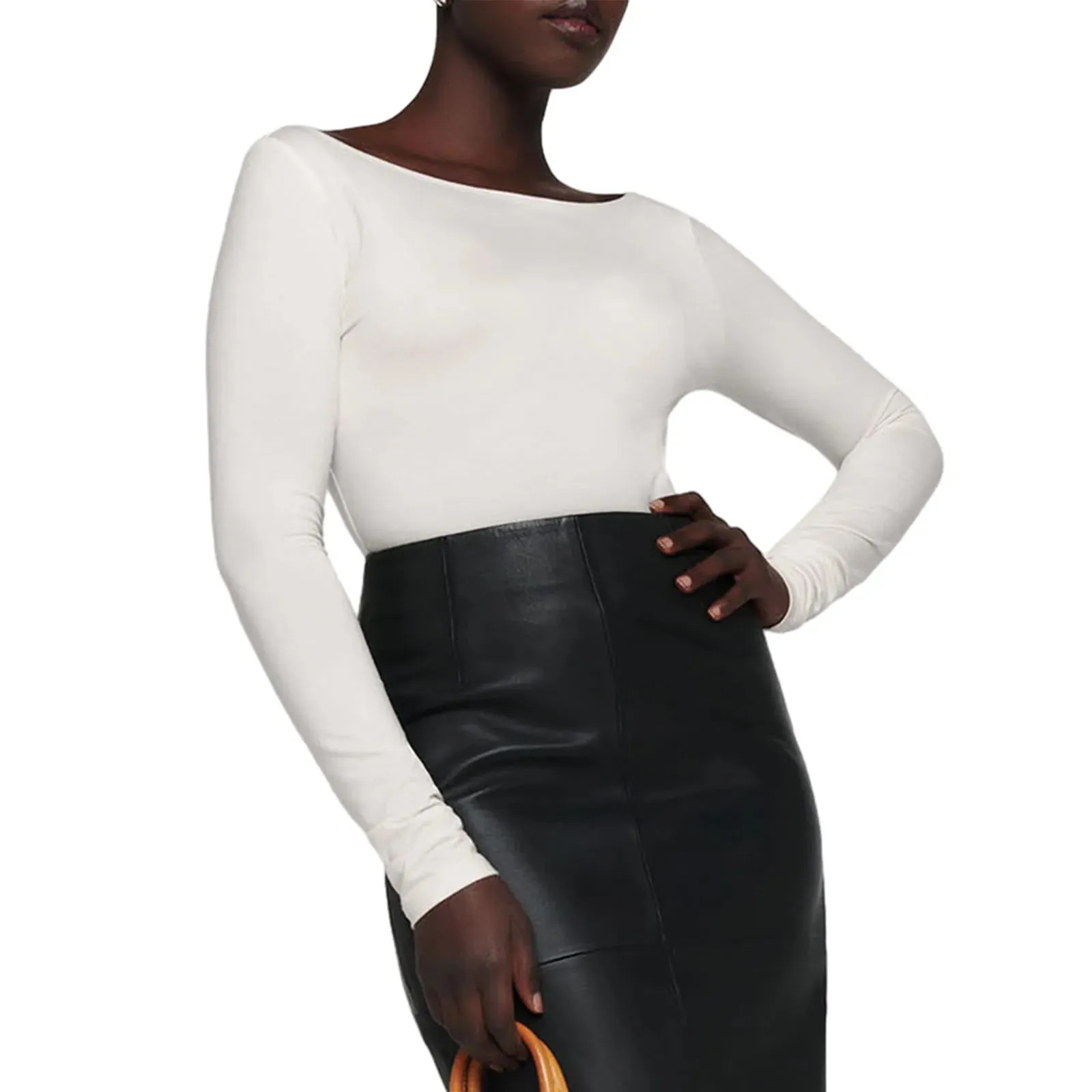 Out From Under  Boatneck Long Sleeve Top