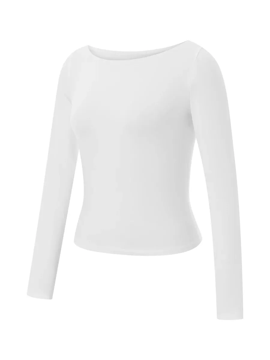 Out From Under  Boatneck Long Sleeve Top