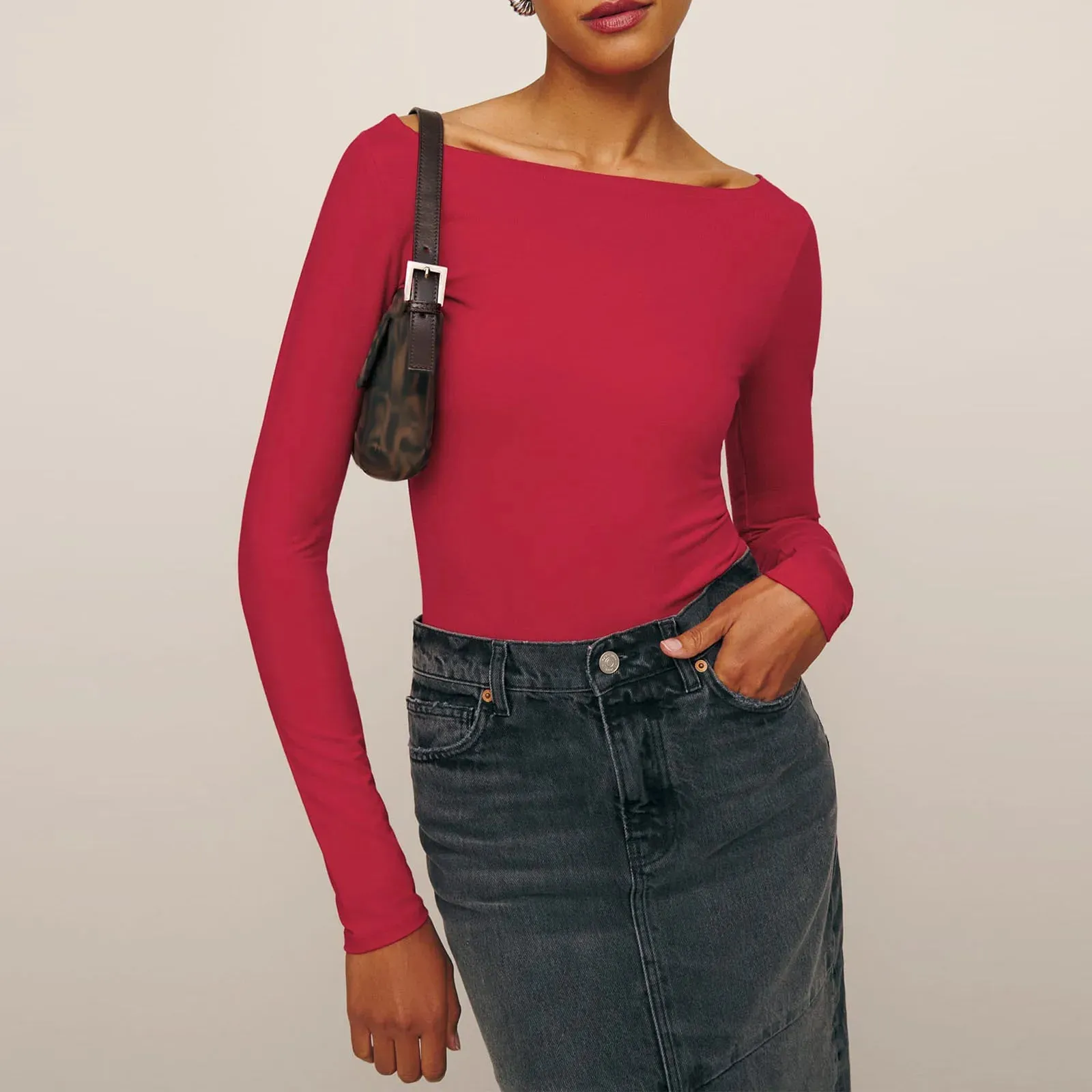 Out From Under  Boatneck Long Sleeve Top