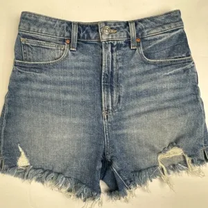 PAIGE Dani High Rise Distressed Jean Shorts Size 25