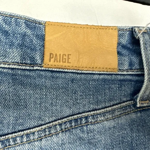 PAIGE Dani High Rise Distressed Jean Shorts Size 25