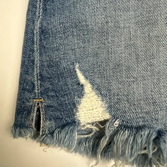 PAIGE Dani High Rise Distressed Jean Shorts Size 25