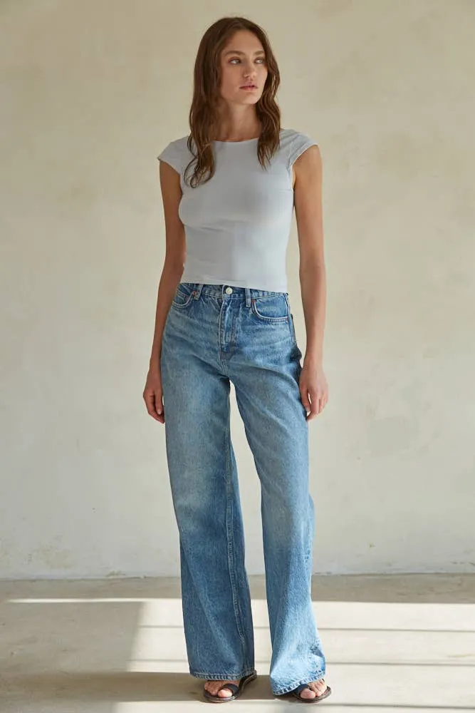 Paris Top - Haze Blue