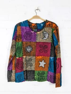 Patchwork Long Sleeve T-Shirt