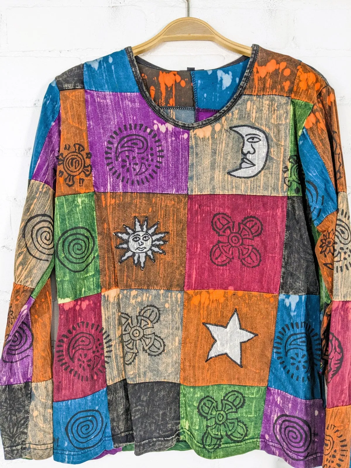 Patchwork Long Sleeve T-Shirt
