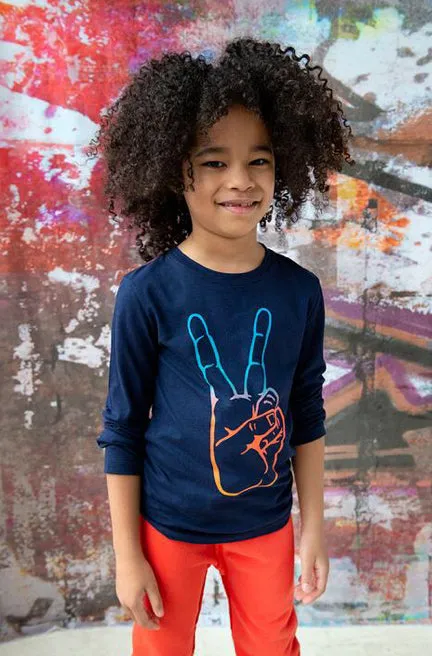 PEACE LONG SLEEVE TEE