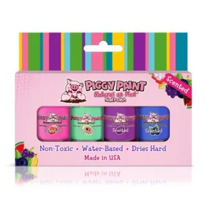 Piggy Paint Scented - Fruity Fairy 4 Polish - Gift Set