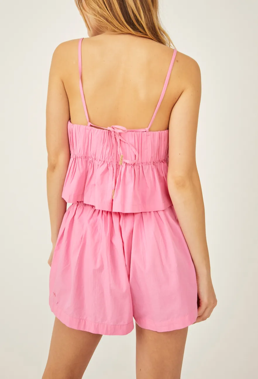Pleated Two Piece Short and Tank Set