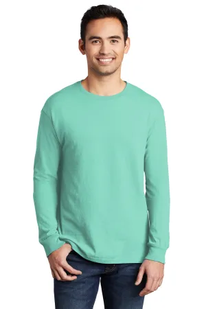 Port & Company Beach Wash Garment-Dyed Long Sleeve Tee PC099LS Cool Mint