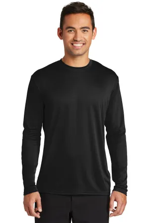 Port & Company  Long Sleeve Performance Tee. PC380LS Jet Black