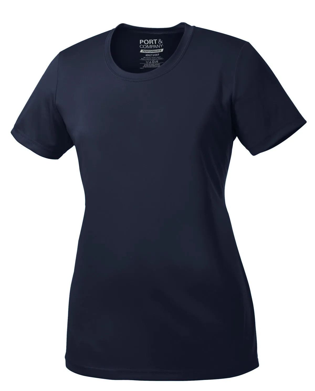 Port & Company Women's Performance Tee. LPC380 Deep Navy